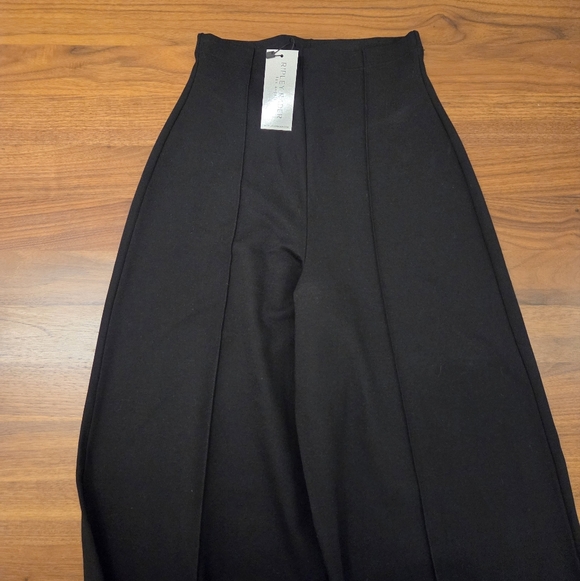 NWT Ripley Rader Perfect Pant Black Ponte Knit Wide Leg Sz Med (Size 3 in brand) - Picture 4 of 5